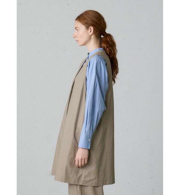 MidiUmi「MidiUmi コットンリネンワイドベスト」|ベスト・ジレ|