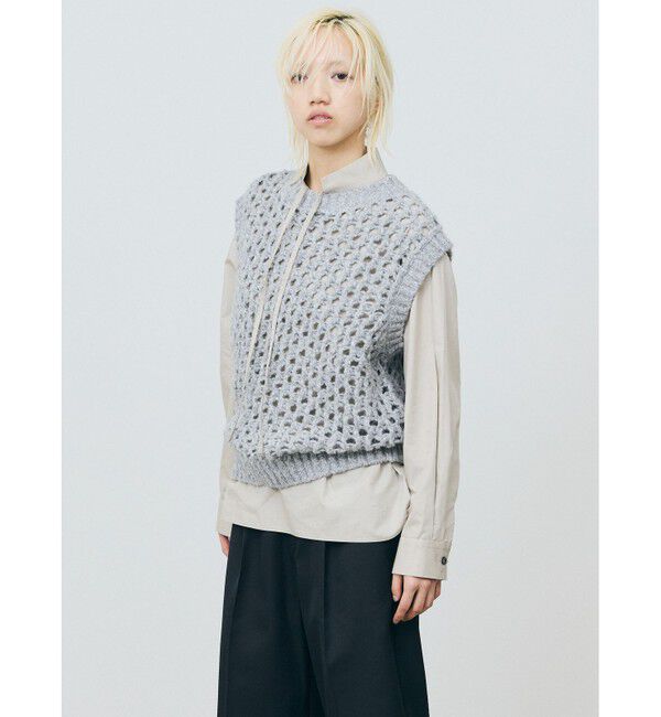 MARMARMAR「MARMARMAR ローゲージメッシュベスト」|ベスト・ジレ|