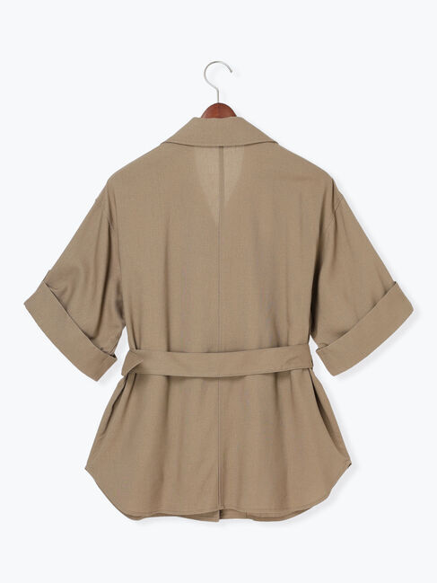 Te chichi「リネンMIXサファリシャツ《2025summer catalog item》」|シャツ・ブラウス|