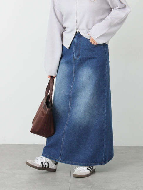 Lugnoncure「デニムタイトスカート」|スカート|ブルー