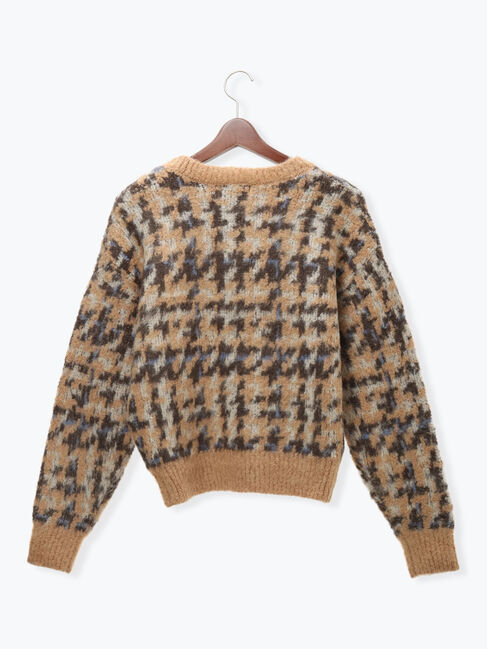 Te chichi「チェックジャガードニットプルオーバー」|ニット・セーター|