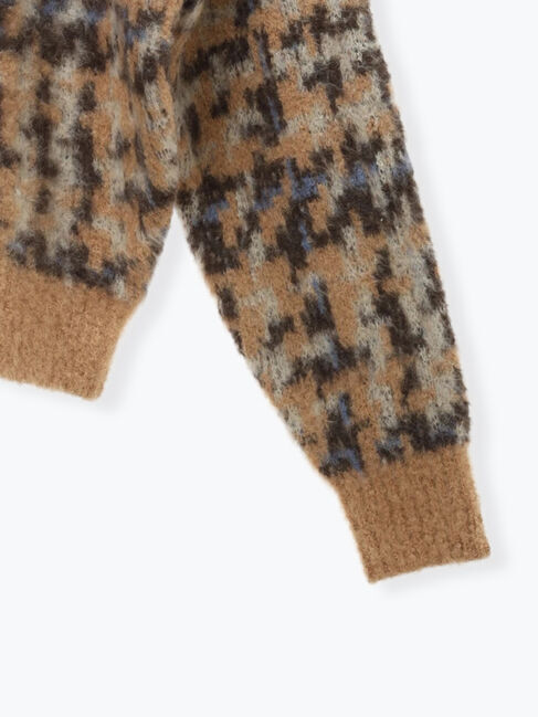 Te chichi「チェックジャガードニットプルオーバー」|ニット・セーター|