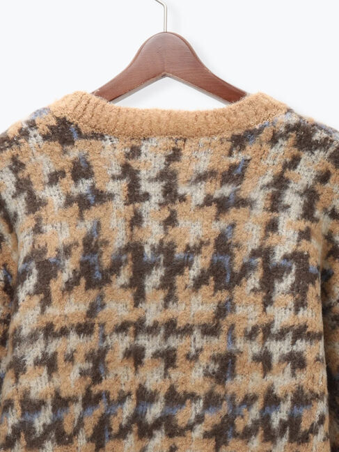 Te chichi「チェックジャガードニットプルオーバー」|ニット・セーター|