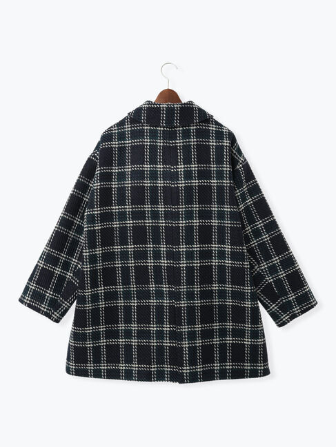 Te chichi「ロービングチェックミドルコート《2025winter catalog item》」|その他|