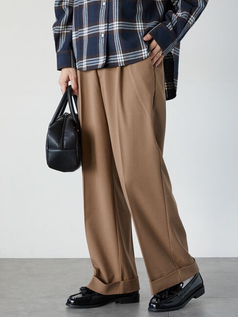 Lugnoncure「裾ダブルウエストタックパンツ」|その他|