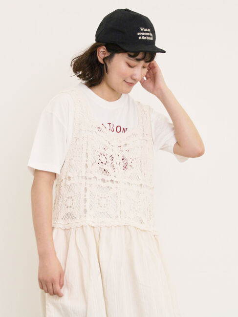 Samansa Mos2「建物プリントTシャツ」|Tシャツ・カットソー|