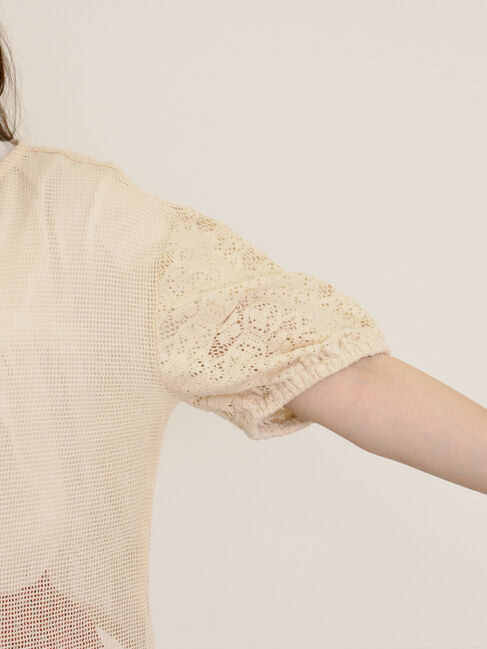 Samansa Mos2「前後2WAYメッシュレースカーディガン」|カーディガン|