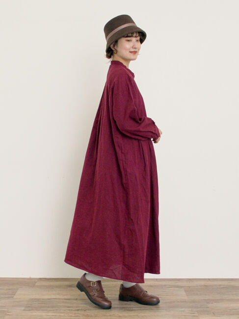 Samansa Mos2「【Cross&times;Linen】タックワンピース《S/Mサイズ》」|ワンピース|