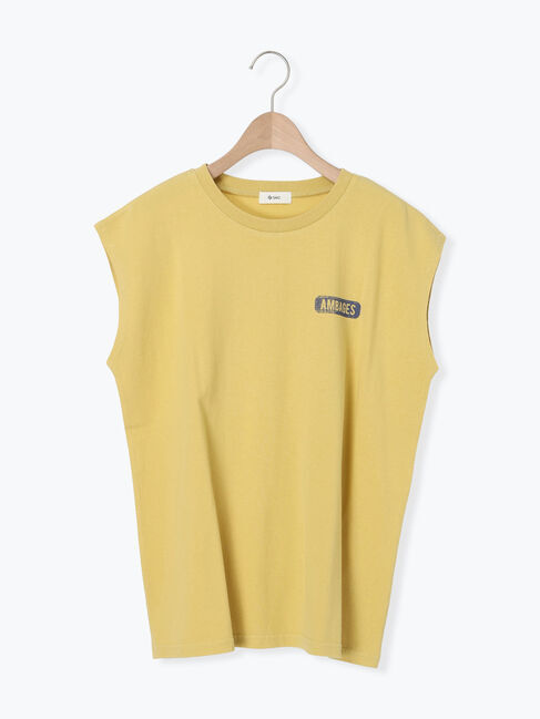 SM2「転写バックプリントノースリーブ」|Tシャツ・カットソー|イエロー