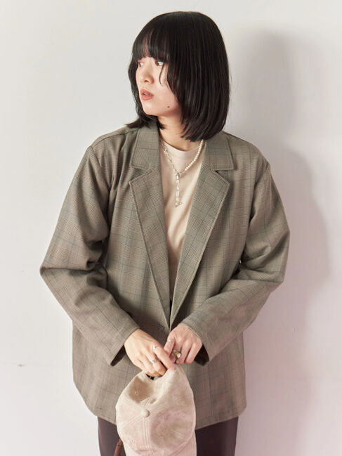 Samansa Mos2 blue「パール&チェーンミックスネックレス」|その他|