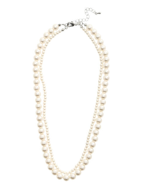 Samansa Mos2 blue「2連パールネックレス」|その他|