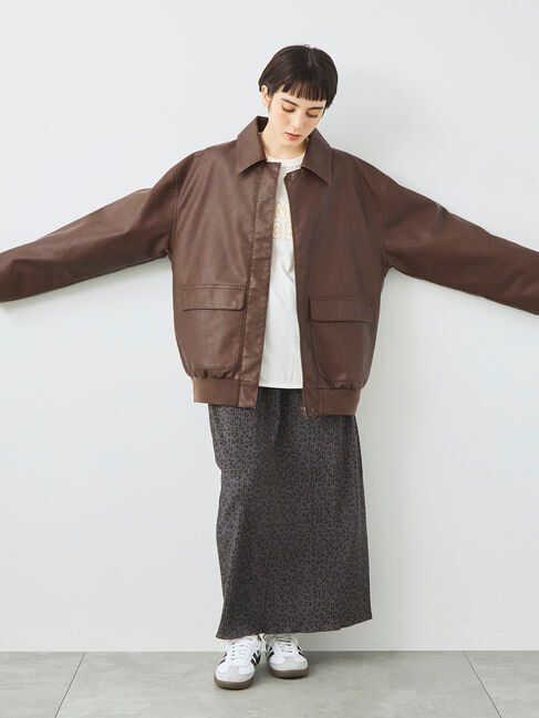 SM2「フェイクレザーブルゾン」|ブルゾン・スタジャン|