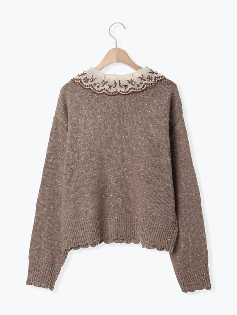 Samansa Mos2「【マカベアリス&times;Samansa Mos2】刺繍カーディガン」|カーディガン|