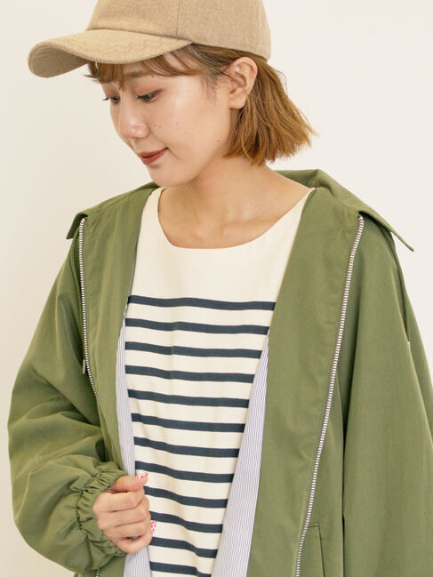 Samansa Mos2「襟付きマウンテンパーカー」|ブルゾン・スタジャン|