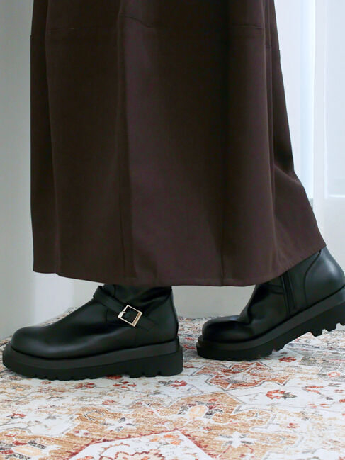 Samansa Mos2 blue「エンジニアブーツ」|ショートブーツ|