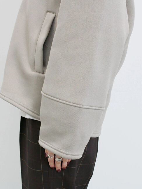 Samansa Mos2 blue「【マシンウォッシャブル】マルチスタイルボンディングブルゾン」|ブルゾン・スタジャン|