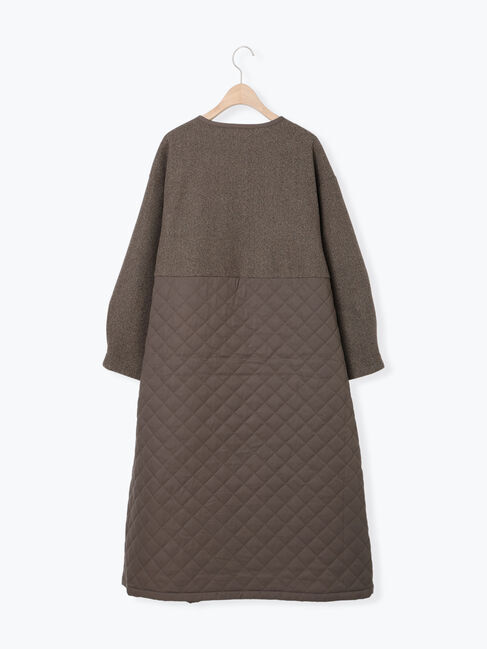 Samansa Mos2「メルトン切替キルティングコート」|その他|