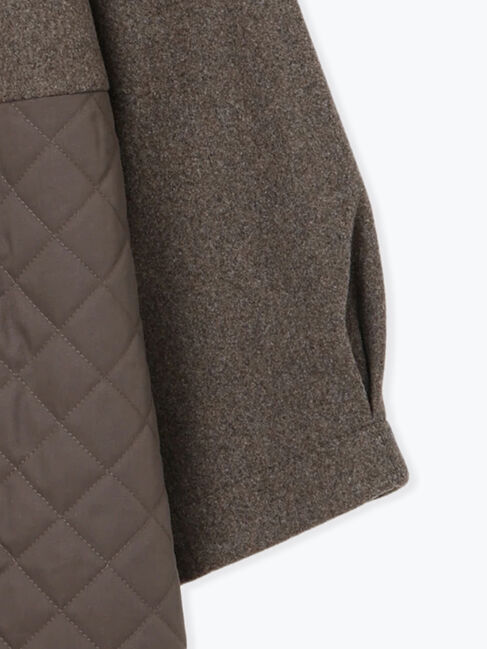 Samansa Mos2「メルトン切替キルティングコート」|その他|