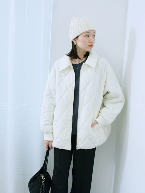 Samansa Mos2 blue「ケーブルニット帽」|その他|