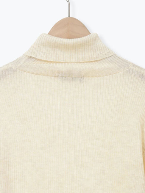 Samansa Mos2「【マシンウォッシャブル】リブタートルネックニット」|ニット・セーター|