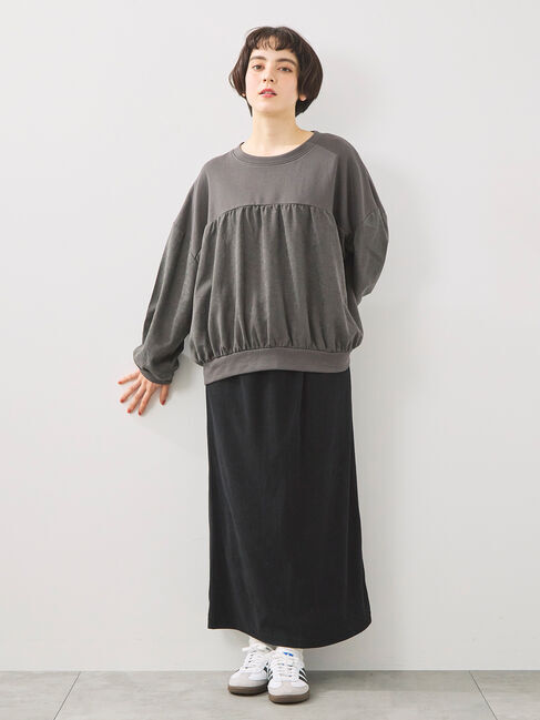 SM2「布帛切替裏毛プルオーバー」|Tシャツ・カットソー|