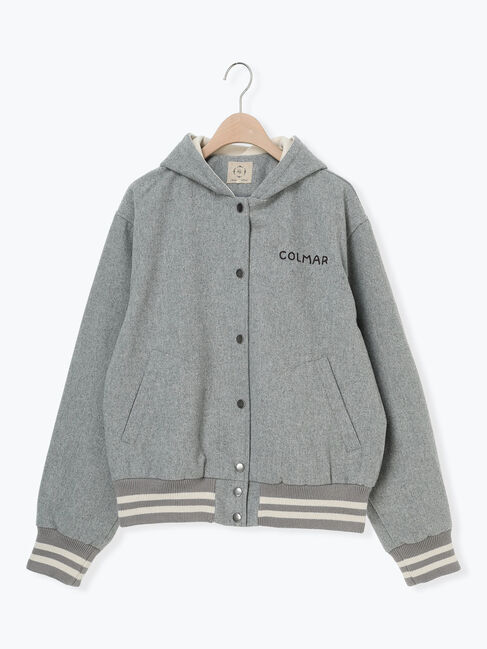 Samansa Mos2「ウール混セーラーカラー2WAY刺繍スタジャン」|ブルゾン・スタジャン|