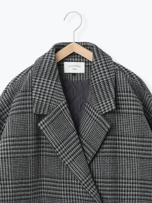 Samansa Mos2 blue「チェックテーラードジャケット」|その他|