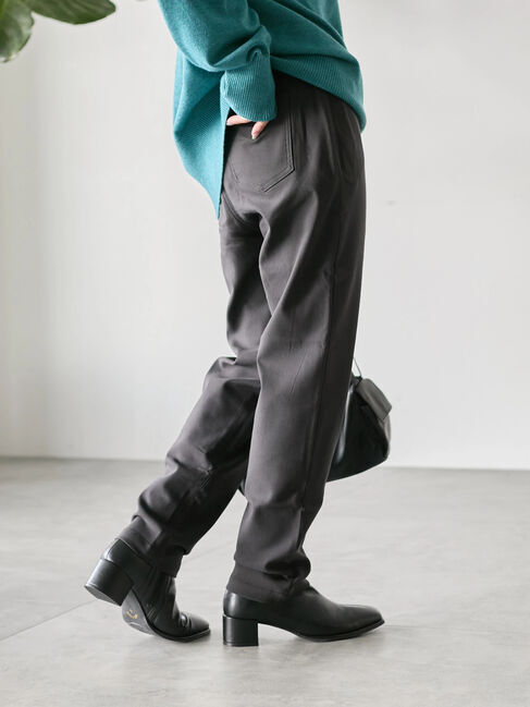 Samansa Mos2 blue「裏起毛ストレッチパンツ」|その他|