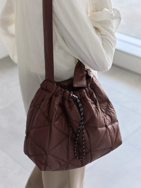 Samansa Mos2 blue「キルティングバッグ」|その他|