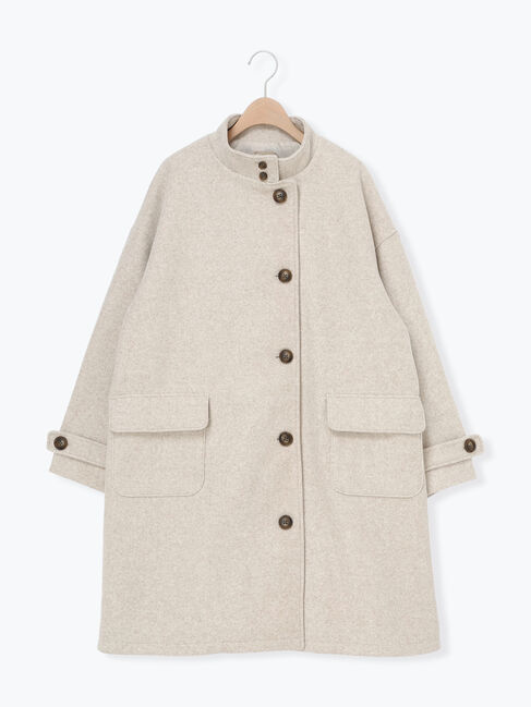 Samansa Mos2「ウールライクスタンドネックコート」|その他|