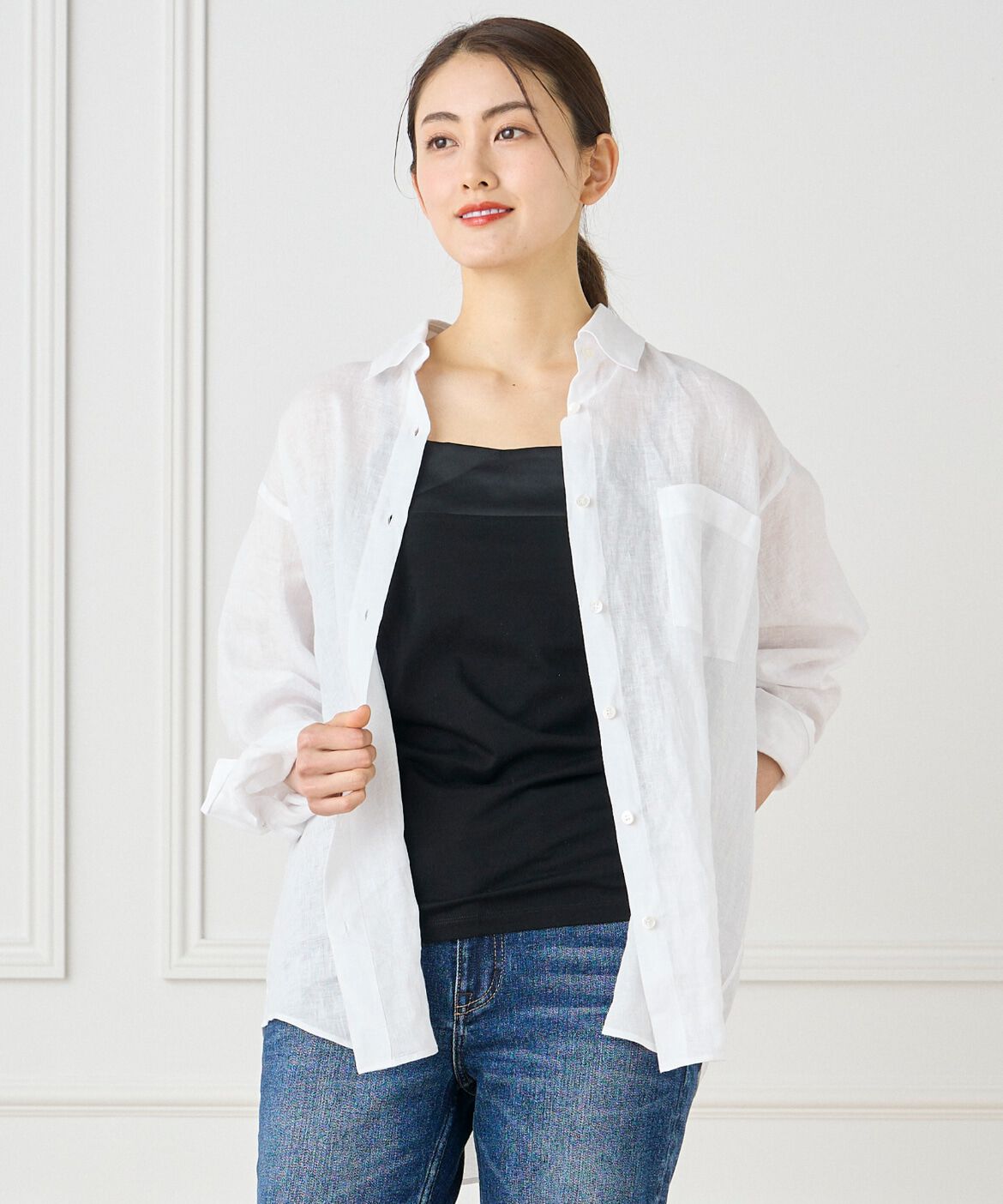 INED「《大きいｻｲｽﾞ》ｽﾋﾞﾝMIXｺｯﾄﾝｻﾃﾝ切り替えｷｬﾐｿｰﾙ《ｽ 」|キャミソール|