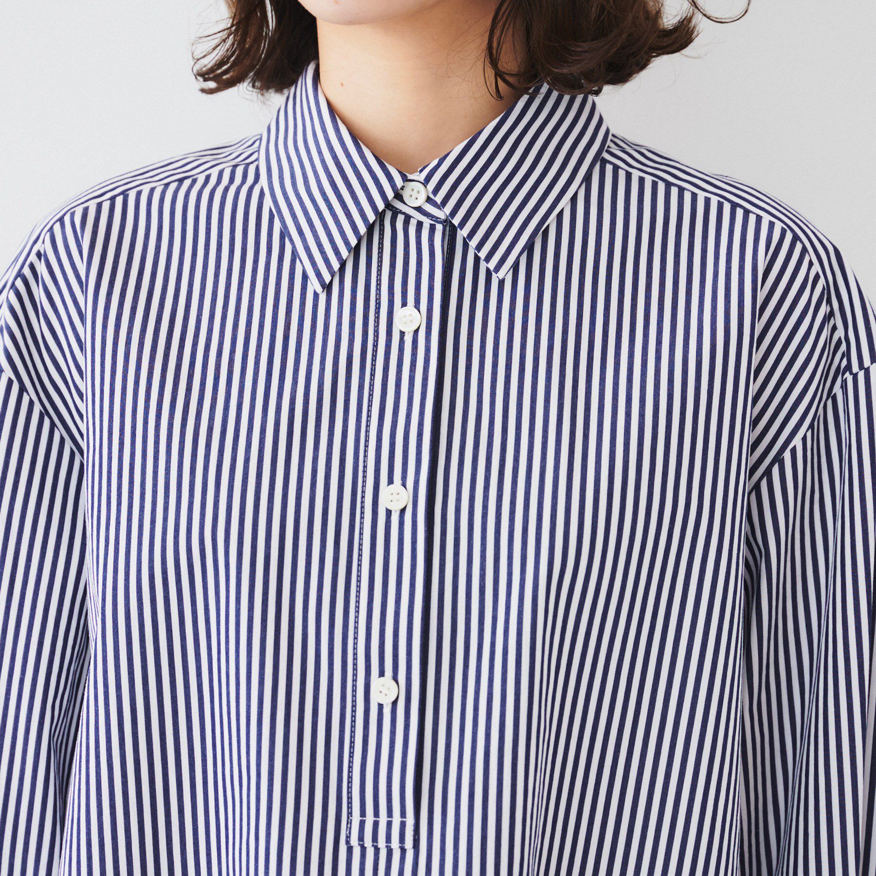 UNTITLED「【体型カバー】タイプライター テントシャツ」|シャツ・ブラウス|