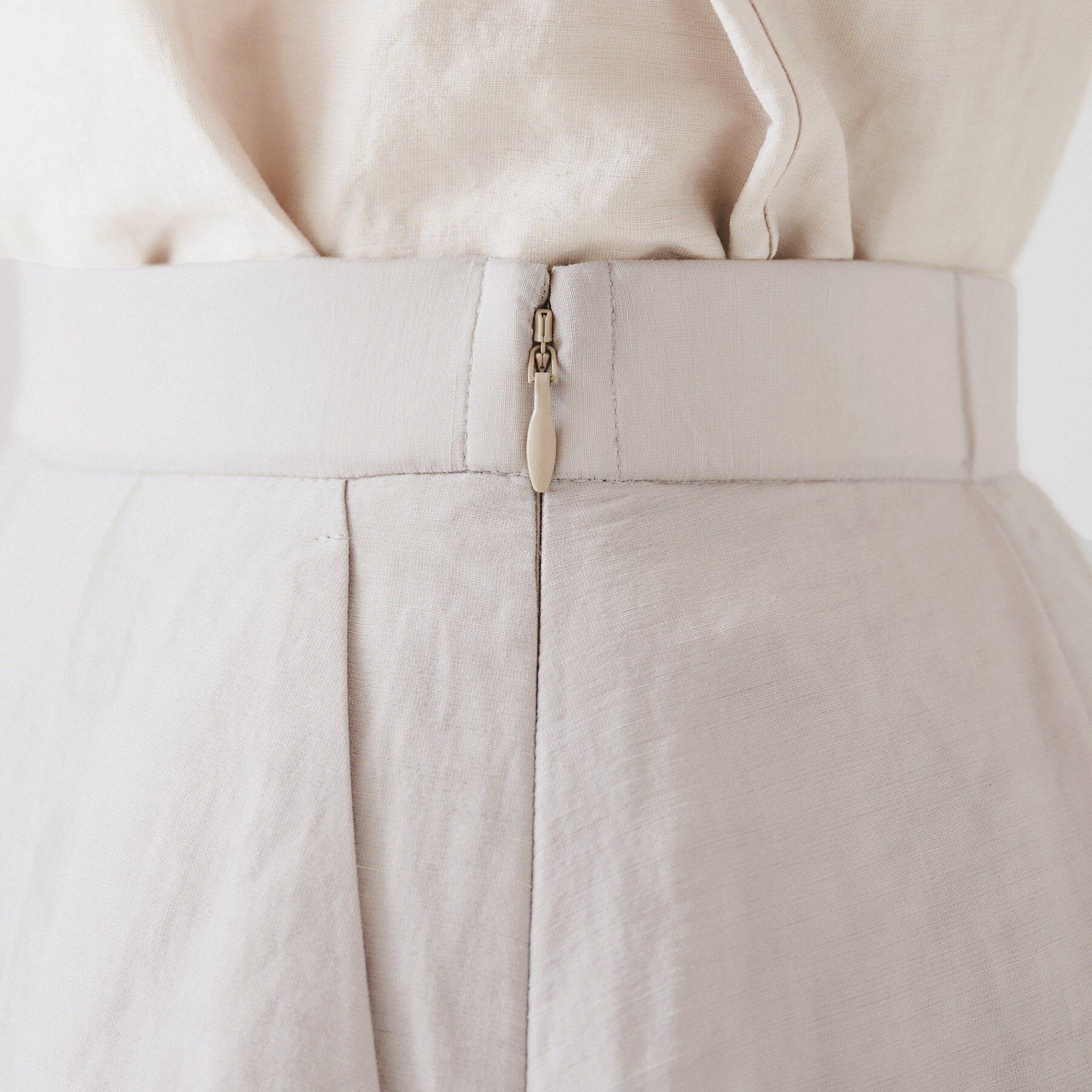 UNTITLED「【セットアップ可能/手洗い可】リネン混フレアスカート」|スカート|