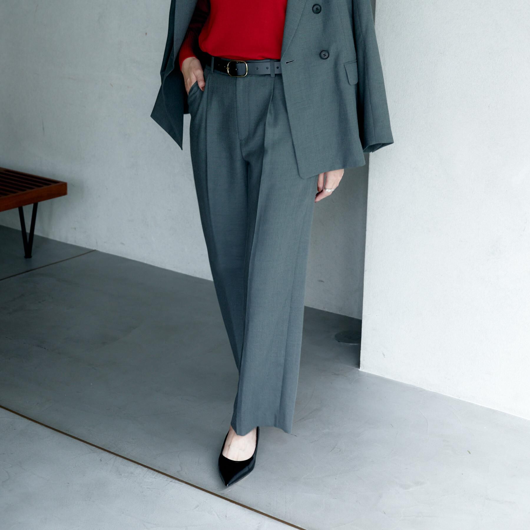 UNTITLED「【セットアップ可/洗える】ウールライク ワイドパンツ」|その他|