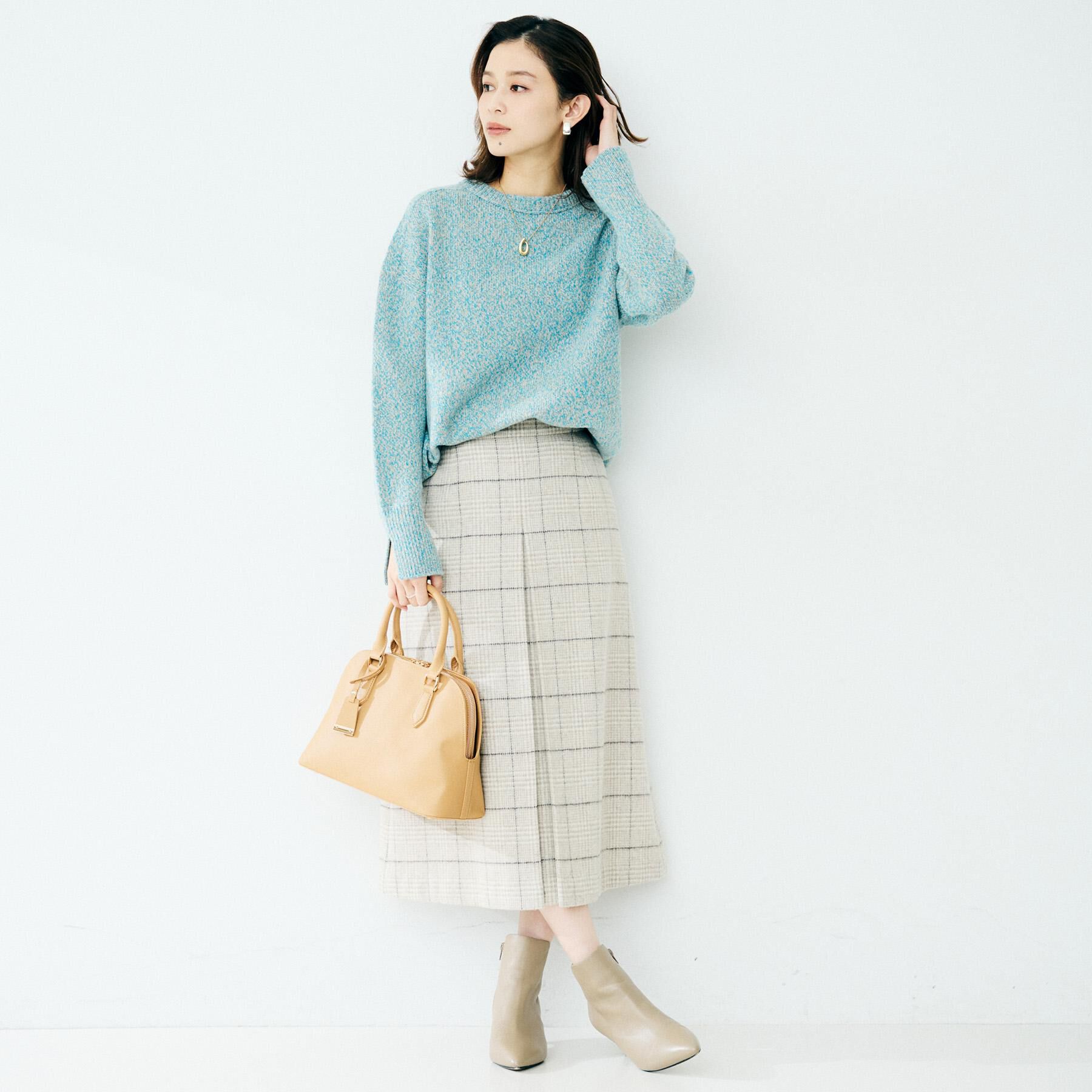 UNTITLED「【ゆったり】三つ杢カラーニット」|ニット・セーター|