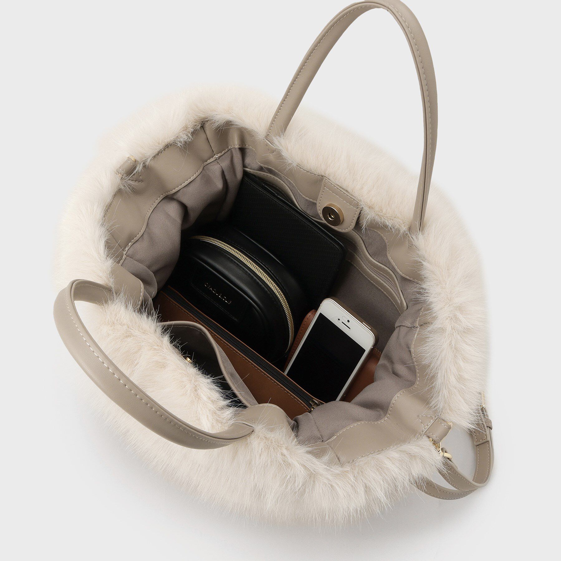 UNTITLED「【定番人気！】2Wayドロストフェイクファートート」|トートバッグ|