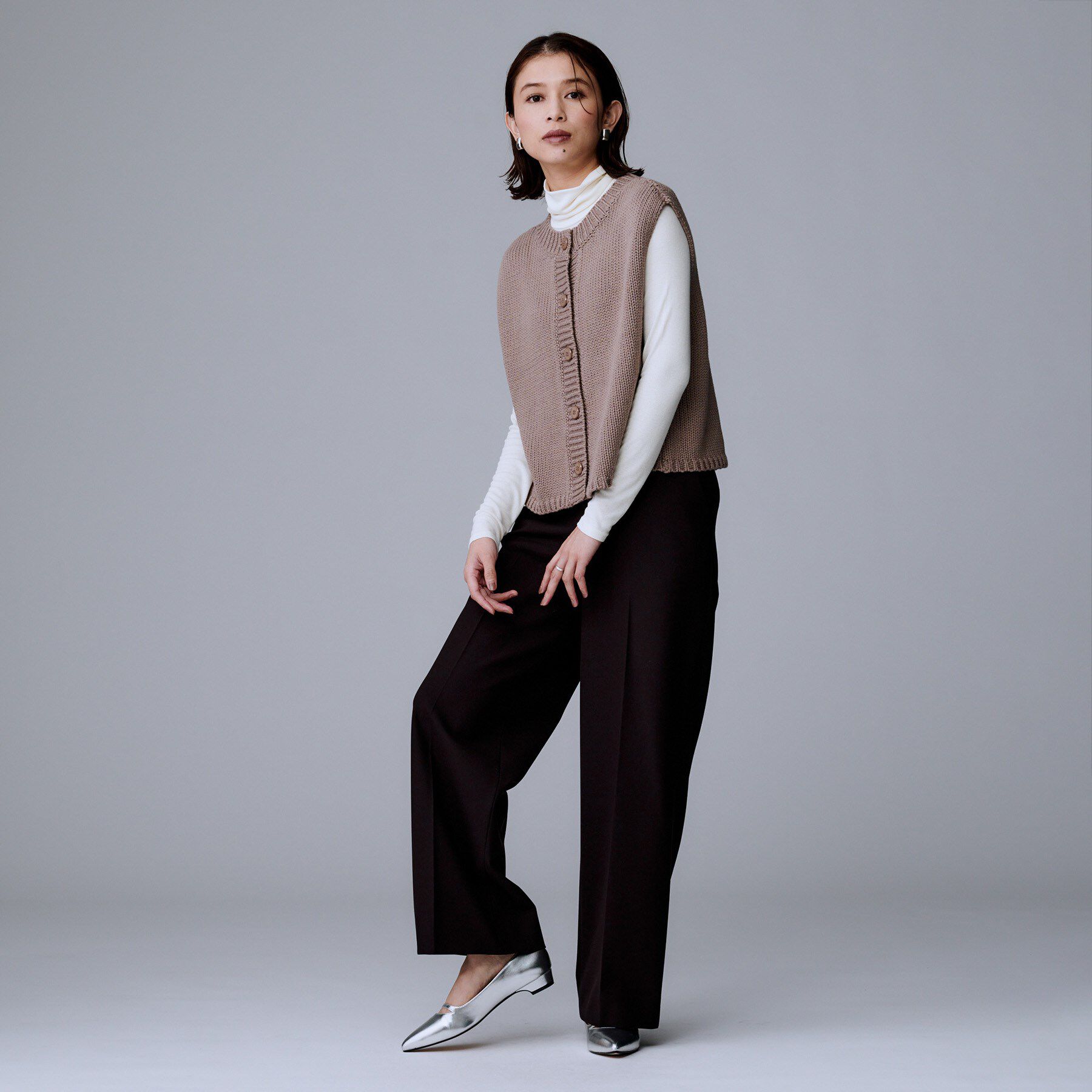 UNTITLED「メタリックフラットシューズ」|その他|