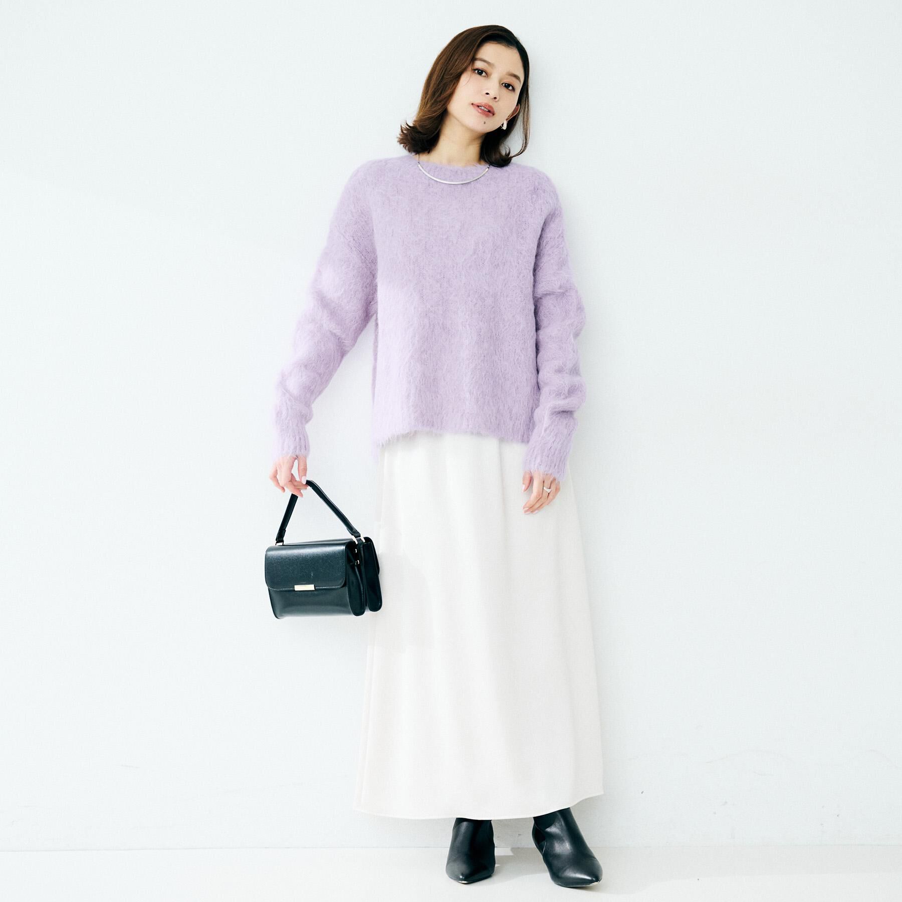 UNTITLED「【ゆったり】アルパカ混シャギーニット」|ニット・セーター|