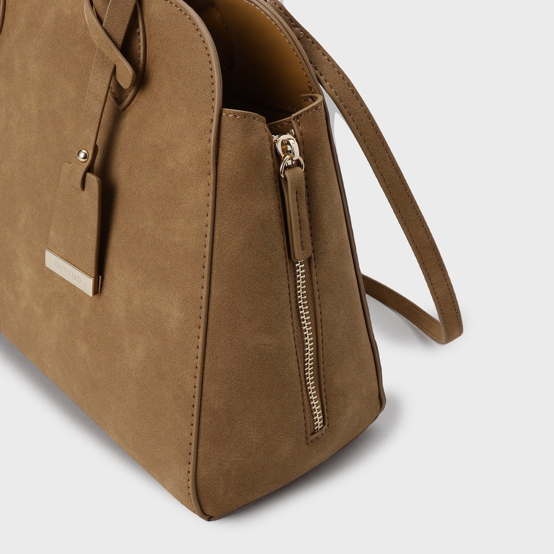 UNTITLED「スエード調ZIPトート」|トートバッグ|