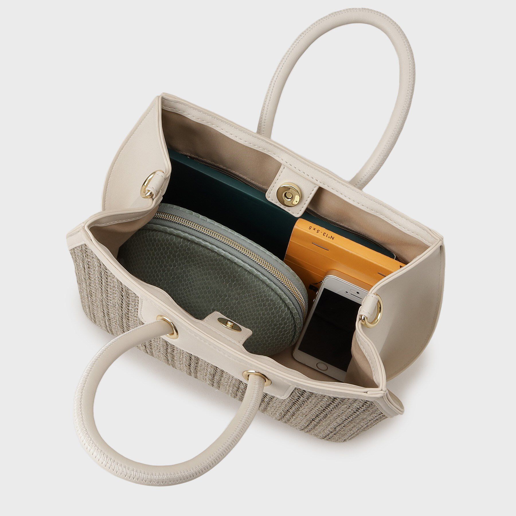 COUP DE CHANCE「ナチュラル麻調バッグ」|ハンドバッグ|