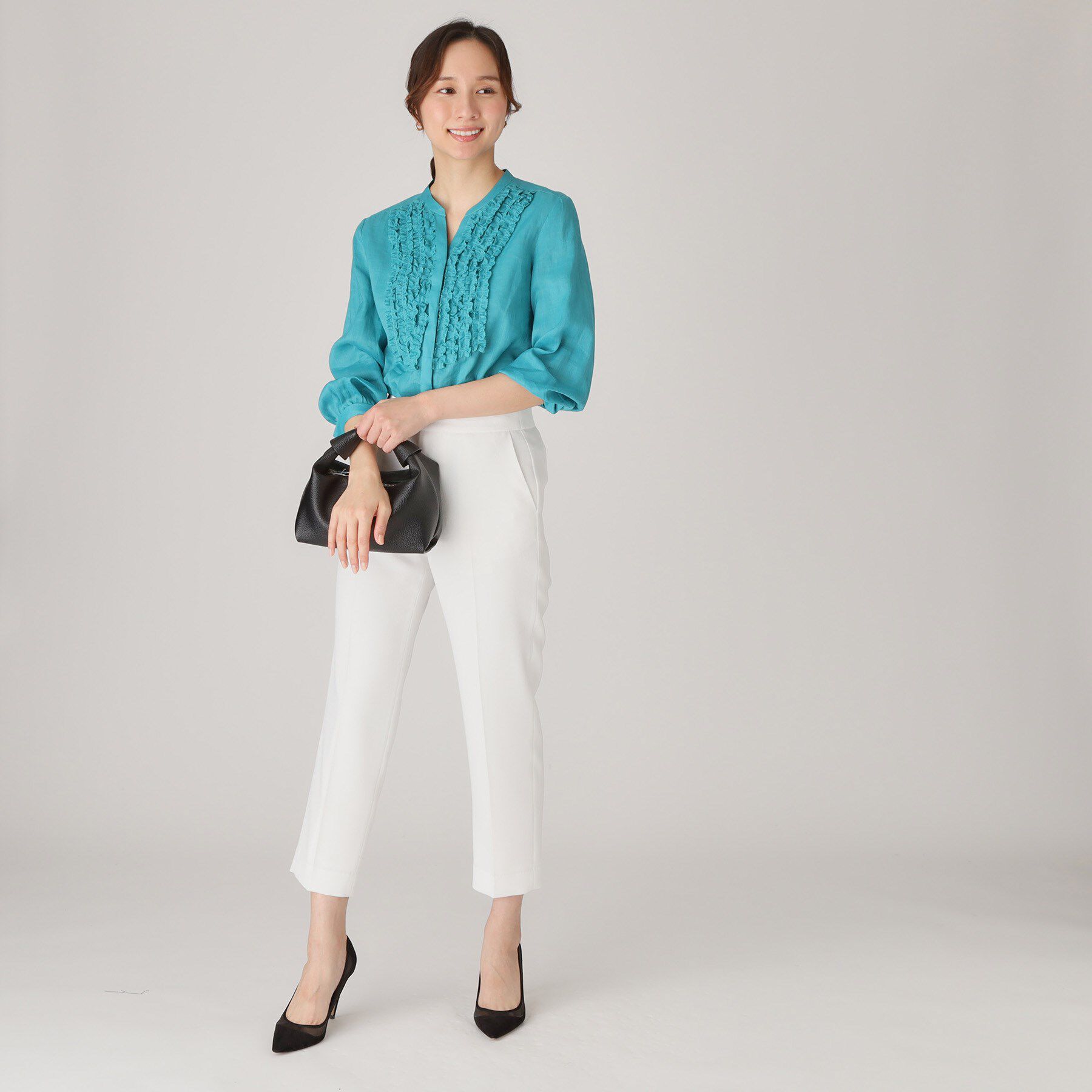 COUP DE CHANCE「【手洗い可／日本製】タックテーパードパンツ」|その他|