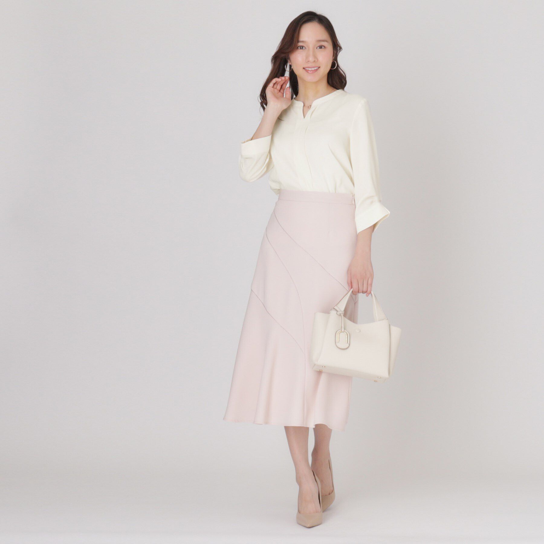 COUP DE CHANCE「【イージーケア／日本製】スキッパーデザインブラウス」|シャツ・ブラウス|