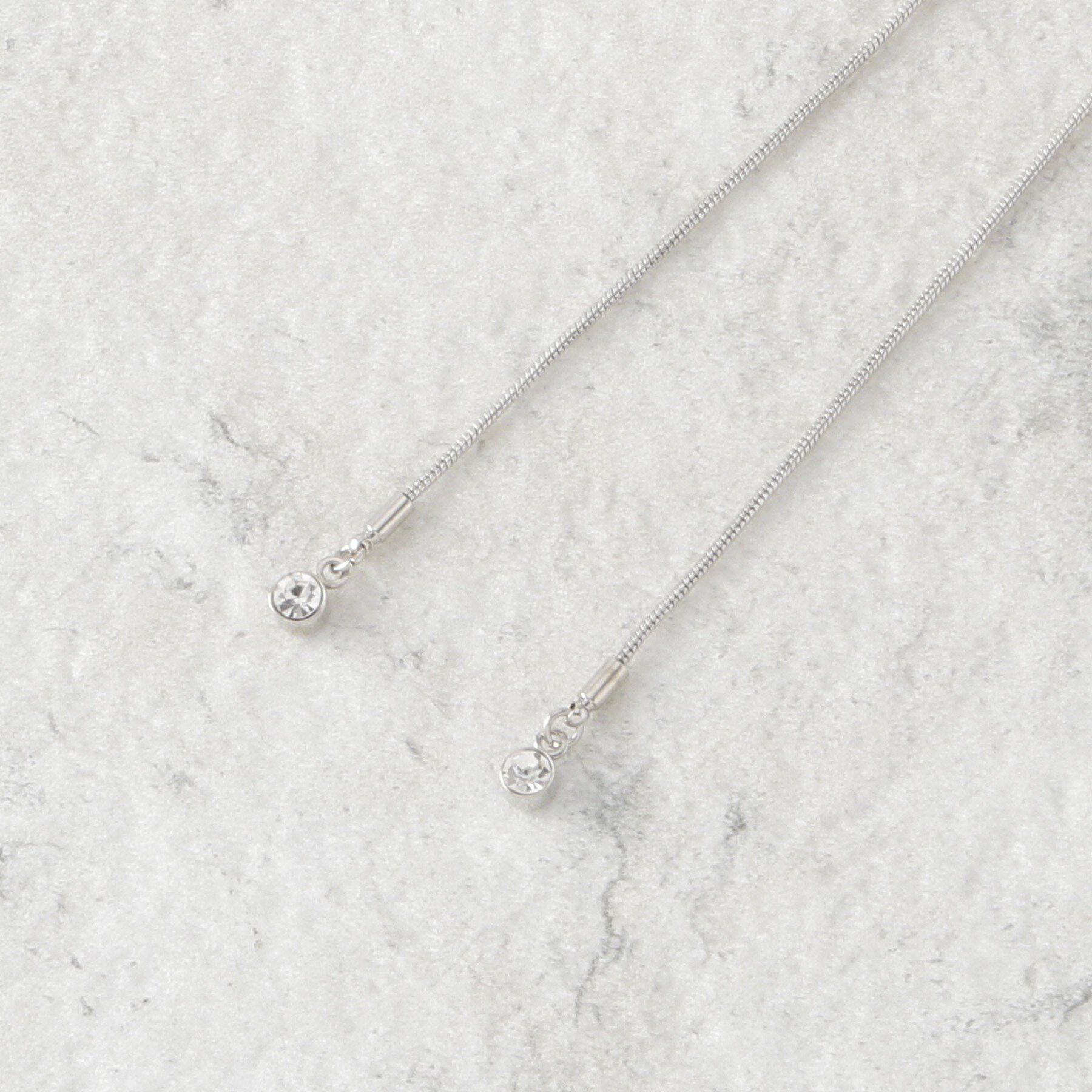 COUP DE CHANCE「ウェーブスライダー／長さ調整可能／ストーン使い」|ネックレス|