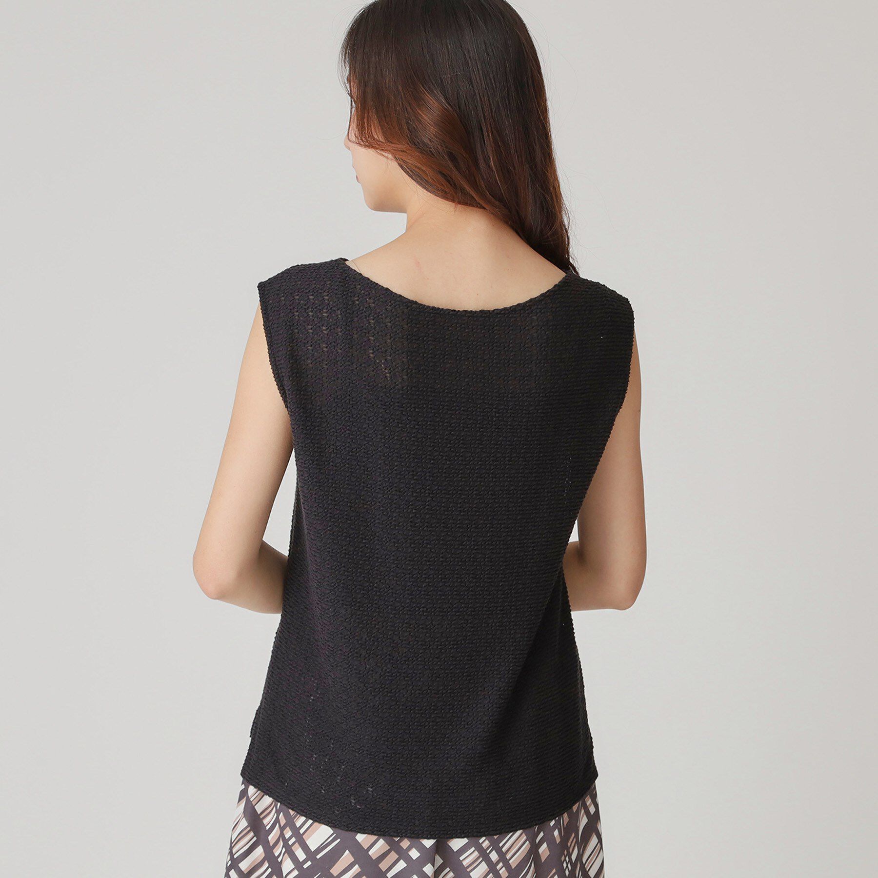 COUP DE CHANCE「【手洗い可／日本製】ジャカードジャージトップス」|Tシャツ・カットソー|