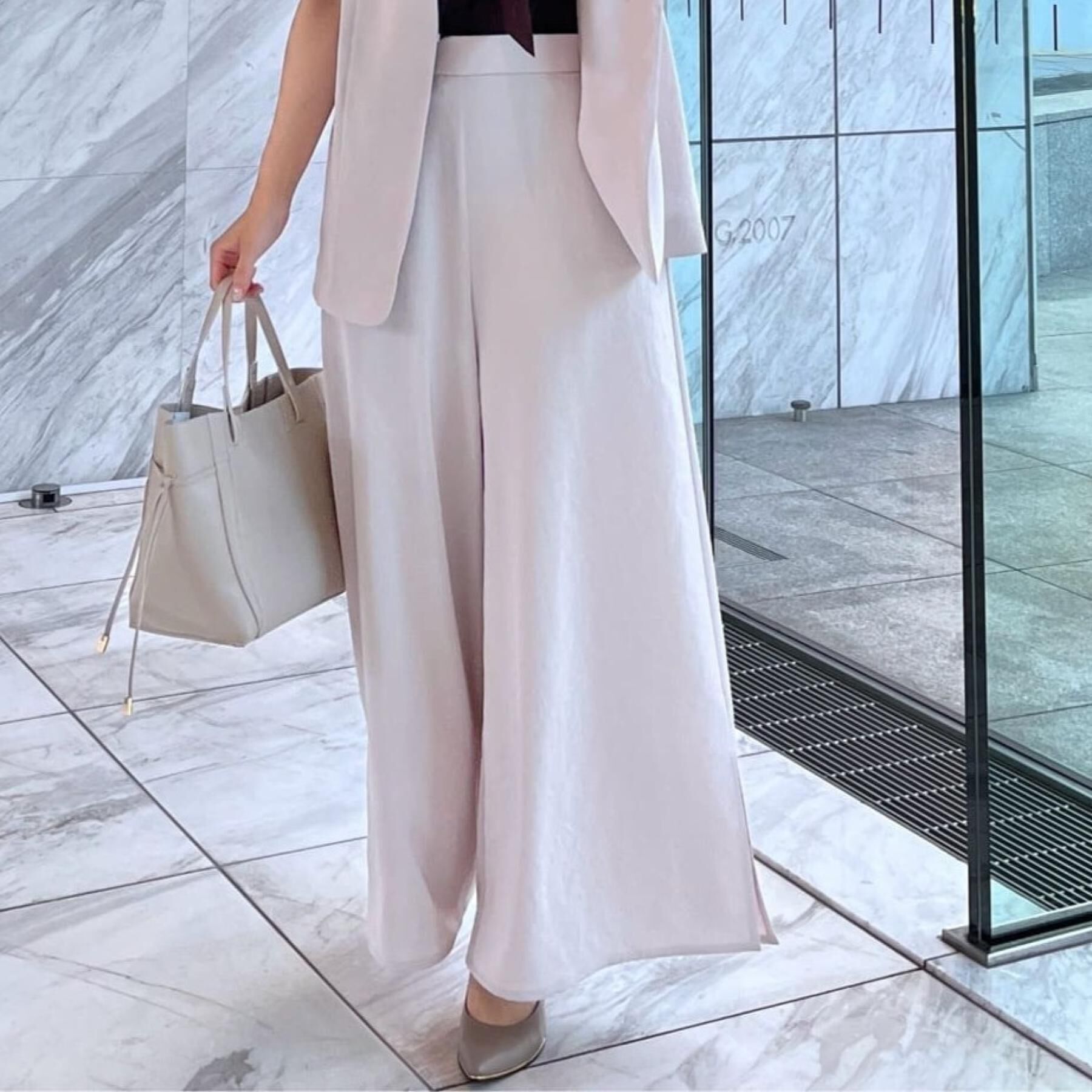 COUP DE CHANCE「【手洗い可／日本製】サイドスリット入りワイドパンツ」|その他|