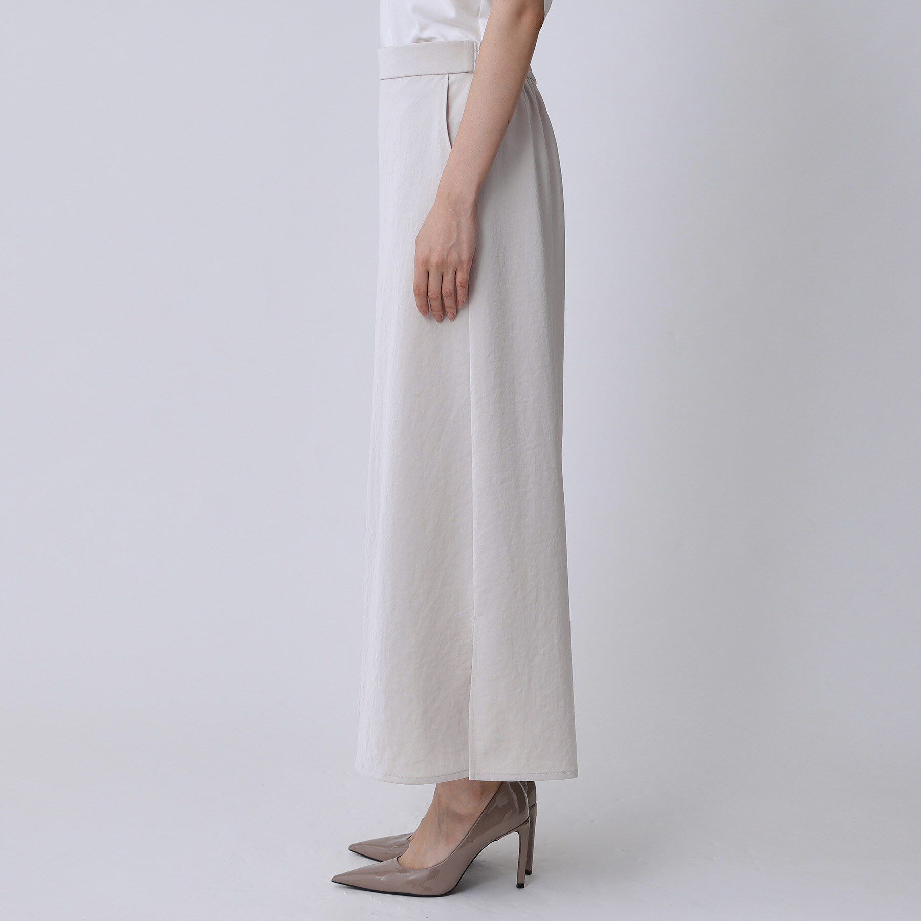 COUP DE CHANCE「【手洗い可／日本製】サイドスリット入りワイドパンツ」|その他|