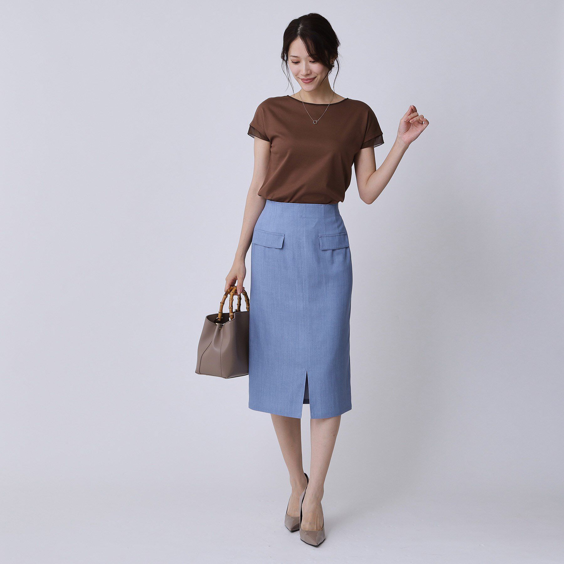 COUP DE CHANCE「【手洗い可／日本製】シンプルジャージカットソー」|Tシャツ・カットソー|