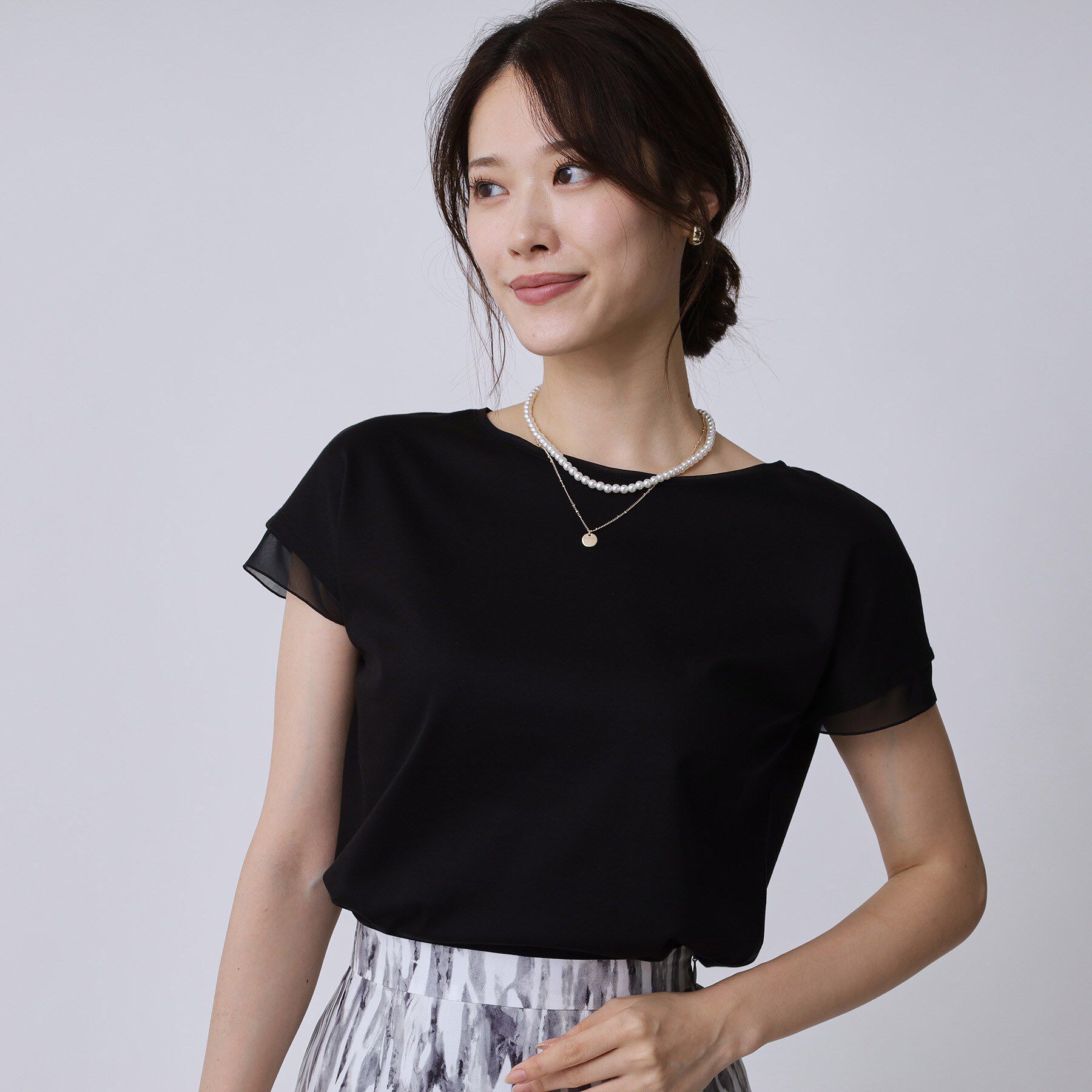 COUP DE CHANCE「【手洗い可／日本製】シンプルジャージカットソー」|Tシャツ・カットソー|