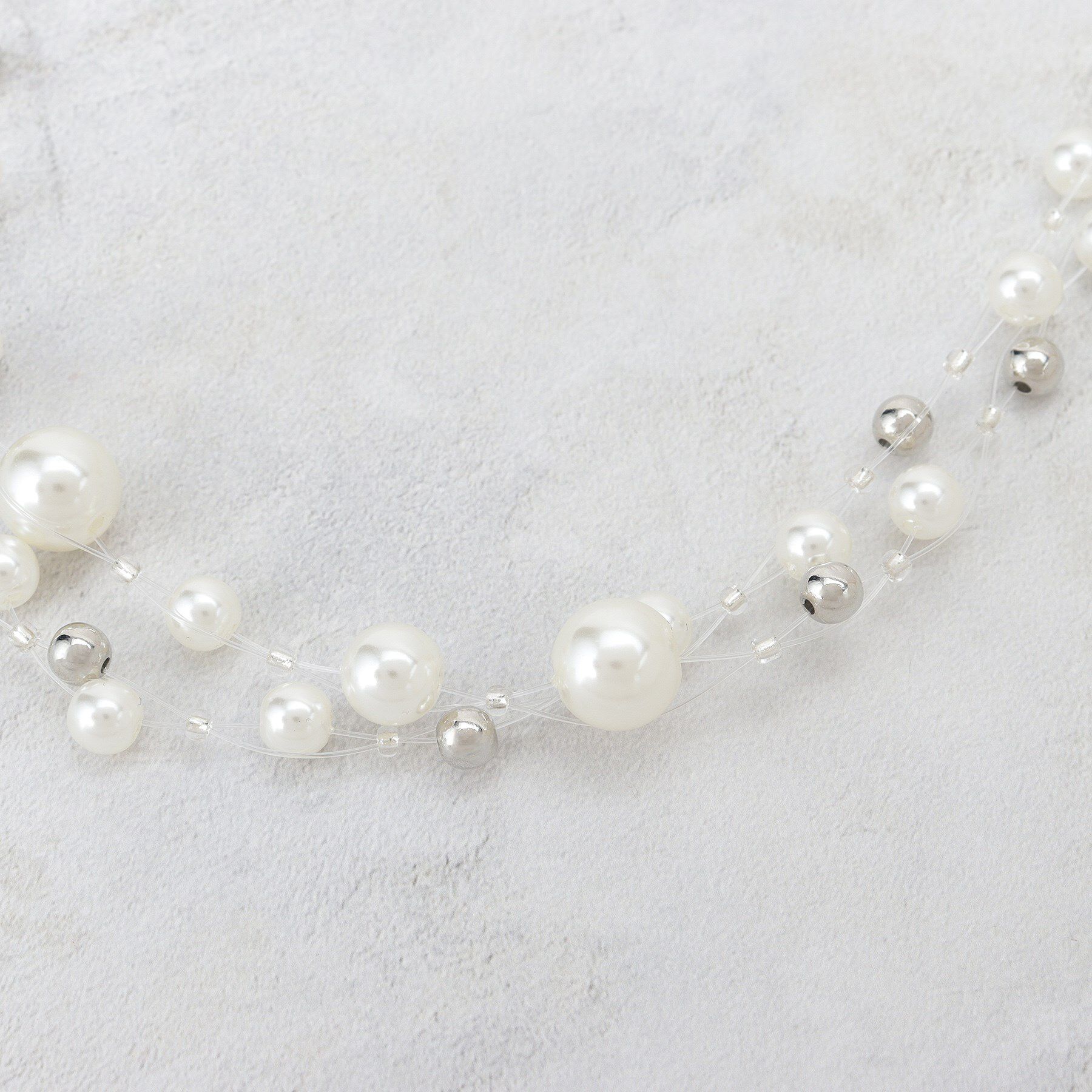 COUP DE CHANCE「フローボール／ショートネックレス／パール調ネックレス／軽量」|ネックレス|