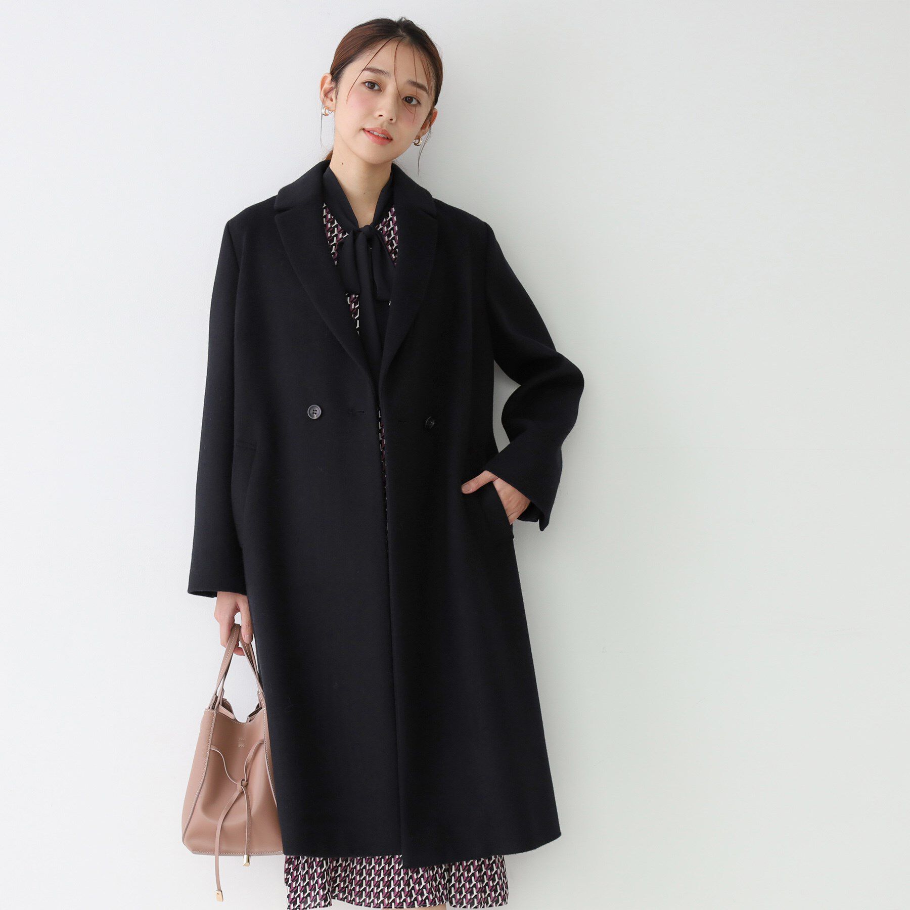 COUP DE CHANCE「【日本製】チェスター風コート」|チェスターコート|ブラック(019)